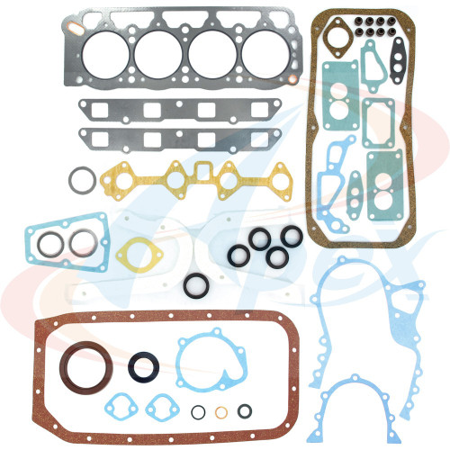 Apex Full Gasket Set AFS8003 for 1971-1980 Toyota 1.6L 1.8L L4 (Carina, Corolla)